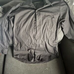 Alexander Julian Black Cotton Dress Shirt